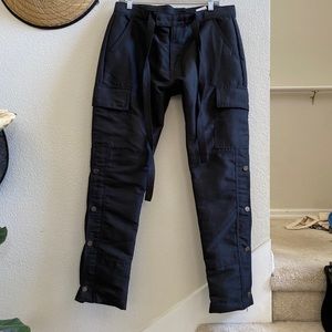 mnml zipper cargo pants